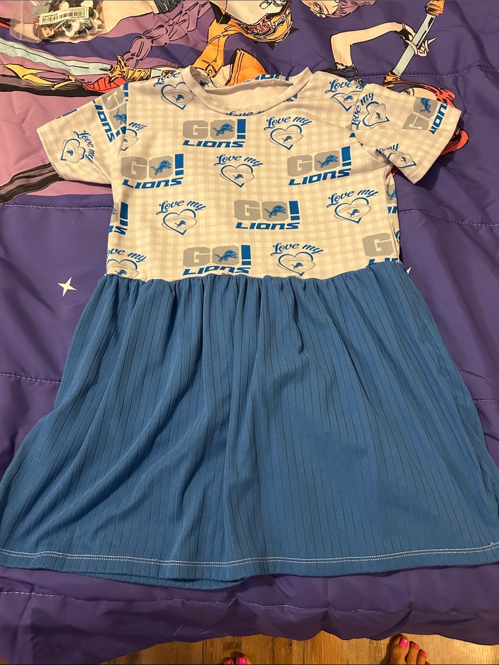 Girls' Detroit Lions dress